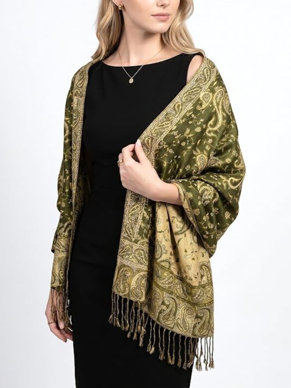 Reversible Paisley Pashmina Rave Scarf
